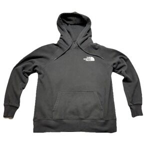 The North Face Hoodie Women's Half Dome Pullover Black Spellout Sweater S Small